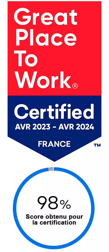 Certification Great Place To Work remportée par la société WeSyn